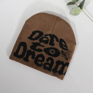 Bonnets d'hiver pour hommes de haute qualité brodés en gros Beanie Hat Caps avec nouveau motif d'impression à vendre - Product Image 4