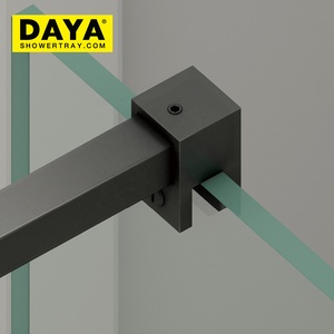 Màn Hình Tắm Kính Đi Bộ Trong Phòng Tắm 6Mm 8Mm Giá Rẻ Màu Đen - Product Image 4