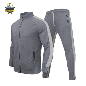 Survêtements personnalisés de qualité supérieure pour hommes Combinaison de couleurs coupe ajustée pour hommes vêtements d'entraînement Spandex - Product Image 4