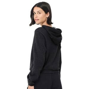 เสื้อฮู้ดครอปมีซับในขนแกะสำหรับผู้หญิง มีกระเป๋า - Product Image 3