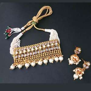 Ensemble de collier en cuivre de création réelle avec tour de cou en pierre d'annonce FBB0095A ensembles de bijoux fins - Product Image 1