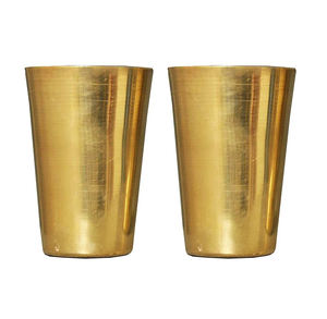 แก้วน้ำดื่มทองเหลืองสำหรับมื้อค่ำเครื่องใช้ในครัวที่ปลอดภัยแก้วโลหะทำด้วยมือ - Product Image 2