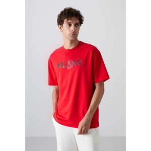 Tommylife เสื้อยืดคอกลมสำหรับผู้ชายพิมพ์ลายขนาดใหญ่88345 Fiesta-Fiesta - Product Image 1