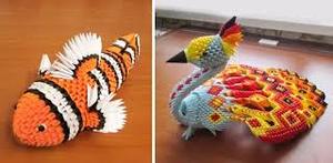 Fleurs pliées avec du papier origami - Product Image 2