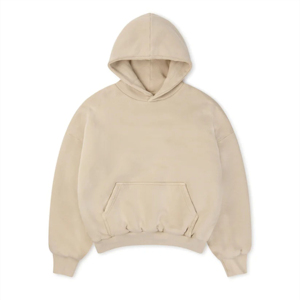 2024 High Quality 100% Cotton French Terry Drop Shoulders Oversized Pullover <b>Hoodies</b> <b>Plain</b> Custom <b>Hoodies</b> From Pakistan - Product Image 4
