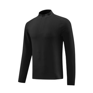 OEM ODM Hombres Ropa deportiva Ropa activa Quater Zip up Sudaderas Correr Entrenamiento Manga larga Compresión apretada Ropa de gimnasio para hombres - Product Image 3