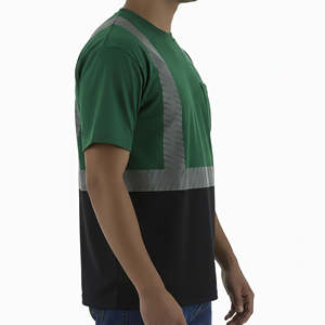 Camiseta de Seguridad Reflectante Personalizada de Alta Visibilidad, Camisetas de Trabajo de Invierno, Camisetas Informales con Tiras Reflectantes, Camiseta de Trabajo - Product Image 2