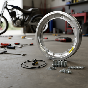 ขอบอลูมิเนียมถอดออกได้ไม่มีท่อสำหรับล้อรถจักรยานยนต์2.10x10 tubeless - Product Image 3