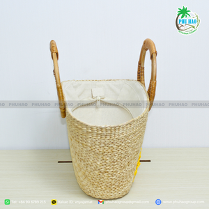 กระเป๋าถือผักตบชวาสำหรับชายหาดและส่งออกจากเวียดนาม - Product Image 5