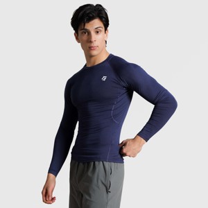 Sous-vêtements de compression à manches longues pour hommes GA Navy - Product Image 5