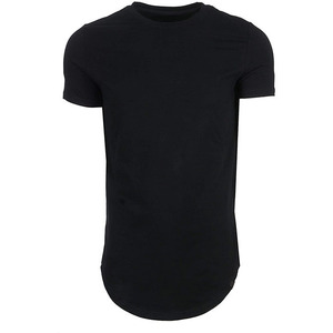 Vente en gros T-shirts ajustés pour hommes T-shirt long à coupe tombante pour entraînement, gymnastique, sport, course à pied T-shirt anti-transpiration pour hommes - Product Image 1