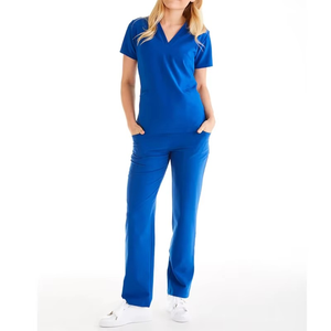 2025 conjuntos de uniformes médicos para mujer, conjunto de Top y pantalón, mangas cortas, transpirables, uso hospitalario - Product Image 3