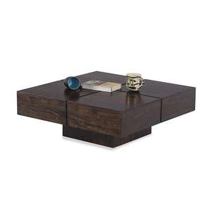 Article en bois remarquable Table basse couleur noyer pour salon et salle à manger Table centrale Tables basses essentielles - Product Image 6