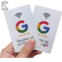 بطاقة PVC مطبوعة بشعار ورمز RFID وQR للدفع والعضوية، تردد 13.56 ميجاهرتز NFC، للأعمال/مراجعات جوجل واستخدام الفنادق