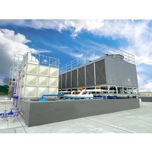 Tanque de agua de panel seccional GRP/FRP de moldeo por prensado en caliente hidráulico de Singapur superior nuevo de alta calidad (no aislado) - Product Image 2