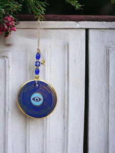 Ojo Turco DAFNI de 13 cm, Hecho a Mano, con Impresión en Relieve, Magnético, de Vidrio, Tradicional, Regalo Promocional, Decoración de Pared, Estambul - Product Image 4