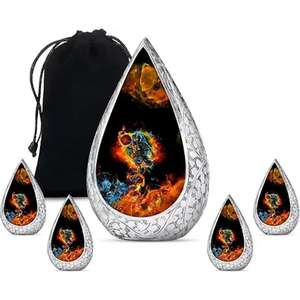 Venta caliente con precio razonable Artesanías Urnas de cremación de aluminio Suministros funerarios Venta al por mayor por encargo con alta calidad - Product Image 4