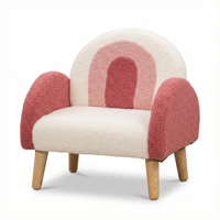 Chaise à bascule ergonomique et écologique pour tout-petits avec fonction de sécurité, en tissu polaire Teddy, design moderne, bois massif, pour la maternelle
