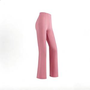 Pantalones de yoga acampanados de cintura alta para mujer, control de abdomen, levantamiento de glúteos, ajuste delgado, ideales para yoga, entrenamiento, uso diario, oficina y ocasiones informales. - Product Image 4