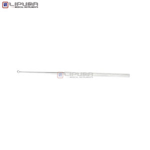 Curette d'oreille Buck 5 3/4 pouces droite et émoussée en acier inoxydable, instrument chirurgical ORL, instrument médical pour le retrait du cérumen et le curetage - Product Image 5