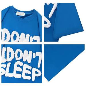 Camisetas 100% algodón de alta calidad para hombre, Manga corta personalizada impresa con patrón de letras, precio al por mayor, precio económico - Product Image 2