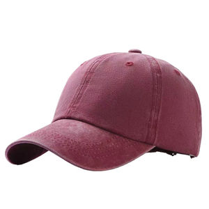 Casquette de baseball en coton délavé et vieilli avec boucle métallique, style unisexe, ajustable, type polo ou trucker - Product Image 2