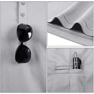 Polo de golf à manches courtes pour hommes, t-shirt de sport respirant à séchage rapide et évacuation de l'humidité pour les sports de plein air et l'entraînement - Product Image 3