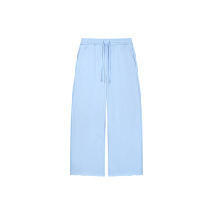 Pantalones Deportivos de Pierna Ancha con Borde Crudo para Mujer - Product Image 1