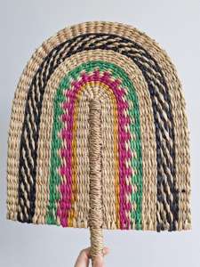 Abanico Natural Ecológico Hecho a Mano, Tejido de Hierbas Marinas, Ideal para Eventos Cultural - Product Image 2