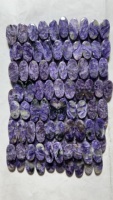 Prix abordable Charoite Cabochon Naturel, Paire de Pierres Précieuses Non Montées Polies de Haute Qualité, Formes Mixtes, Guérison, Taille Personnalisable, Bijoux