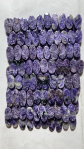 พลอยชารอยต์ทรงหลังเบี้ยธรรมชาติ ราคาถูกที่สุด คู่พลอยรูปทรงผสม สำหรับบำบัดรักษา ปรับขนาดได้สำหรับทำเครื่องประดับ - Product Image 4