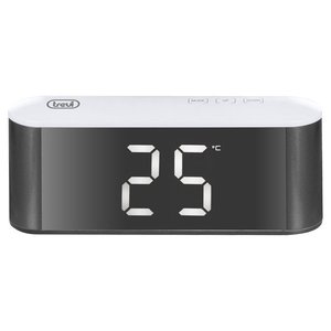 Sveglia Ec 883 Bl Snooze <b>White</b> e Black QS0088301 - Product Image 2