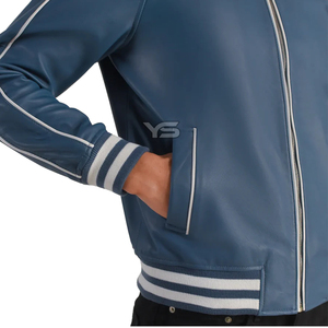 Veste de mode Softshell de style High Street avec fermeture à glissière à col rabattu motif de lettre Service OEM veste teinte unie - Product Image 6