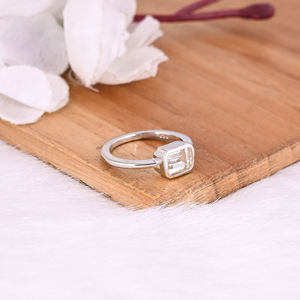 925 Sterling Silver <b>Crystal</b> Quartz Gemstone Handmade Designer Women Gift <b>Ring</b> Wedding Engagement <b>Ring</b> Wholesale Jewelry - Product Image 2