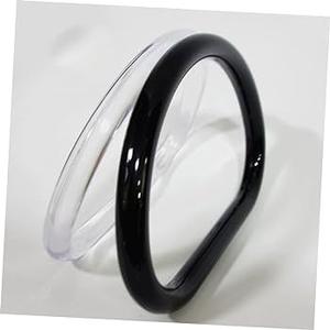 Bolso de mano de resina plástica Carey personalizable, piezas y accesorios especiales para bolsos - Product Image 4