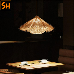 lampes décoratives en bambou et en rotin - Product Image 3