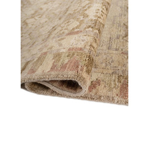 Alfombras de Lana Anudadas a Mano Viscaya Gold, Diseño Geométrico Clásico Rectangular para Sala de Estar y Dormitorio-ENM-8002(Cs-01)(Fr) - Product Image 2