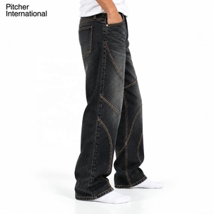 Wholesale <b>mens</b> baggy <b>jeans</b> Custom <b>mens</b> baggy denim <b>jeans</b> Heavyweight Cotton Private Label Streetwear - Product Image 3