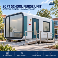 Clinica Mobile Prefabbricata Apple Cabin da 20 Piedi a Installazione Rapida per Consulenze Mediche e Servizi Sanitari Comunitari