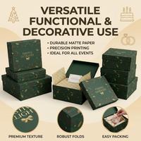 Emballage cadeau en papier de qualité supérieure, impression UV, fabrication directe, logo durable en estampage à chaud pour paniers-cadeaux de luxe