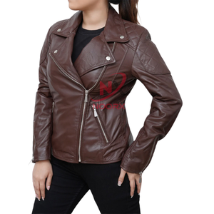 Chaqueta de Cuero para Mujer, Diseña Tu Propia Chaqueta de Cuero, Chaqueta de Cuero Impermeable para Mujer, Cuero Original de Sialkot - Product Image 6