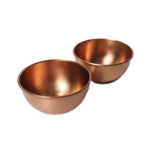 Bol de service alimentaire poli en cuivre martelé de qualité supérieure bol alimentaire en métal de taille moyenne - Product Image 5