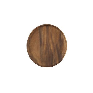 Assiettes de présentation en bois naturel de forme ronde parfaites pour la maison et les hôtels Table à manger Vaisselle et assiettes - Product Image 3