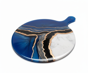 Tabla de Cortar de Mármol y Resina de Primera Calidad, Tabla de Cortar Moderna para Cocina, Bandeja para Servir Queso, Pan y Carne - Product Image 1