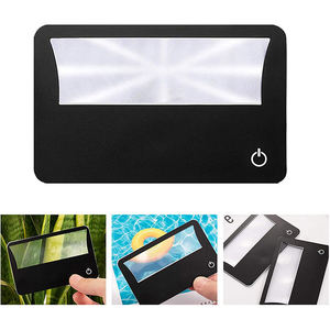 ओम क्रेडिट कार्ड आकार की जेब आवर्धक लेंस 3x लाउप फ्रेनल आवर्धन - Product Image 4