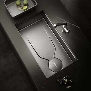 Évier de cuisine HIGOLD LS1.O PRO 30 pouces en acier inoxydable fait main, cuve simple avec un trou, traitement de surface nano SUS304 - Product Image 1