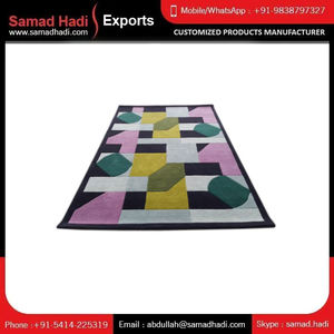 Tapis de laine touffeté à la main artisanal de luxe dernier modèle brodé tapis de salon haut de gamme prix d'usine direct du fournisseur - Product Image 5