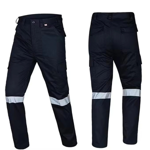 Durable Polyester Breathable Quick Dry Reflective Hi Vis Safety <b>Cargo</b> <b>Work</b> <b>Pants</b> for Construction Workwear - Product Image 5