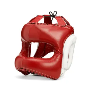 Casque de sécurité professionnel pour les gardes de tête de boxe protégeant la tête casque de boxe de sécurité casque de tête en cuir véritable pour la boxe
