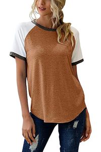 Camiseta raglán de cuello redondo de manga corta para niñas de alta calidad - Product Image 3